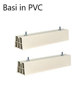 Basi in PVC a pavimento per unita' esterna condizionatore climatizzatore