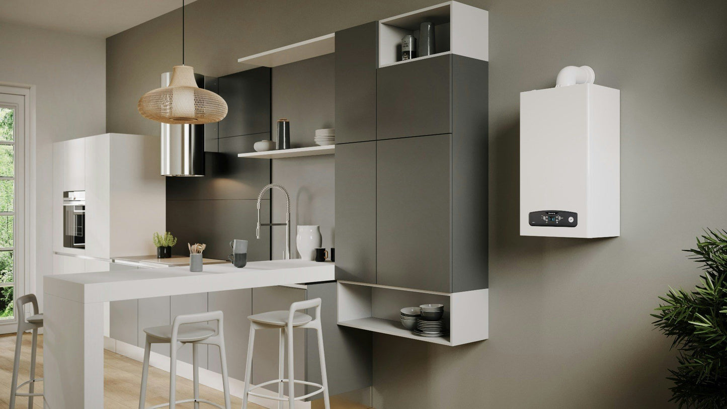 Caldaia Ariston CARES S 24 EU a condensazione completa di kit scarico fumi Metano o GPL low NOx